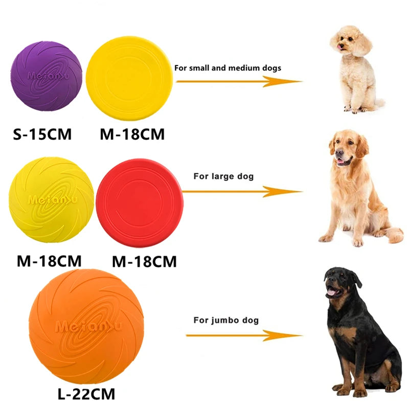Bite-Resistant Flying Disc Dog Toy — Multifunction Outdoor Training & Interactive Play for Dogs!