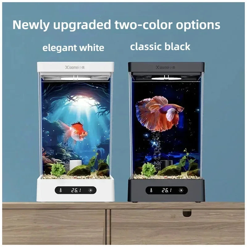 Smart Betta Fish Tank — Desktop Mini Self-Circulating Ecological Aquarium for Your Desk!