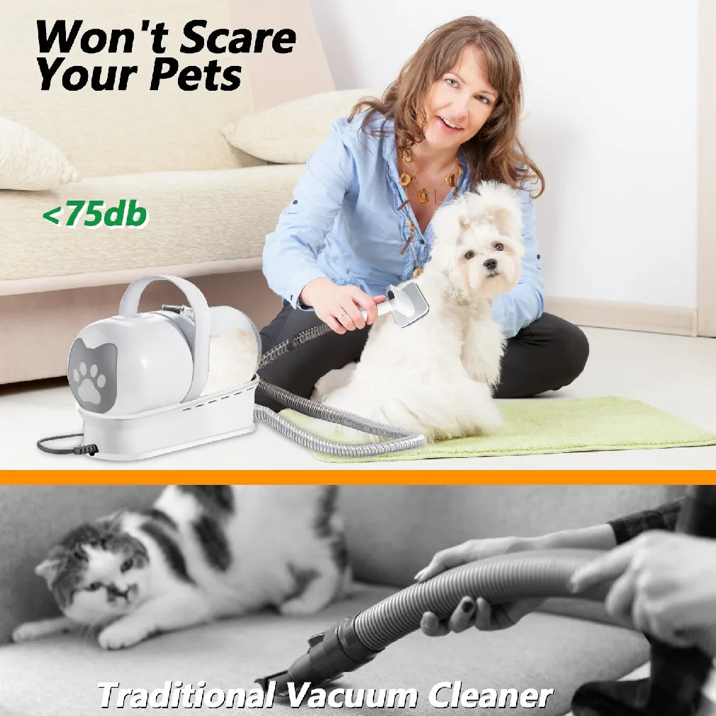 400W Pet Vacuum & Grooming Kit