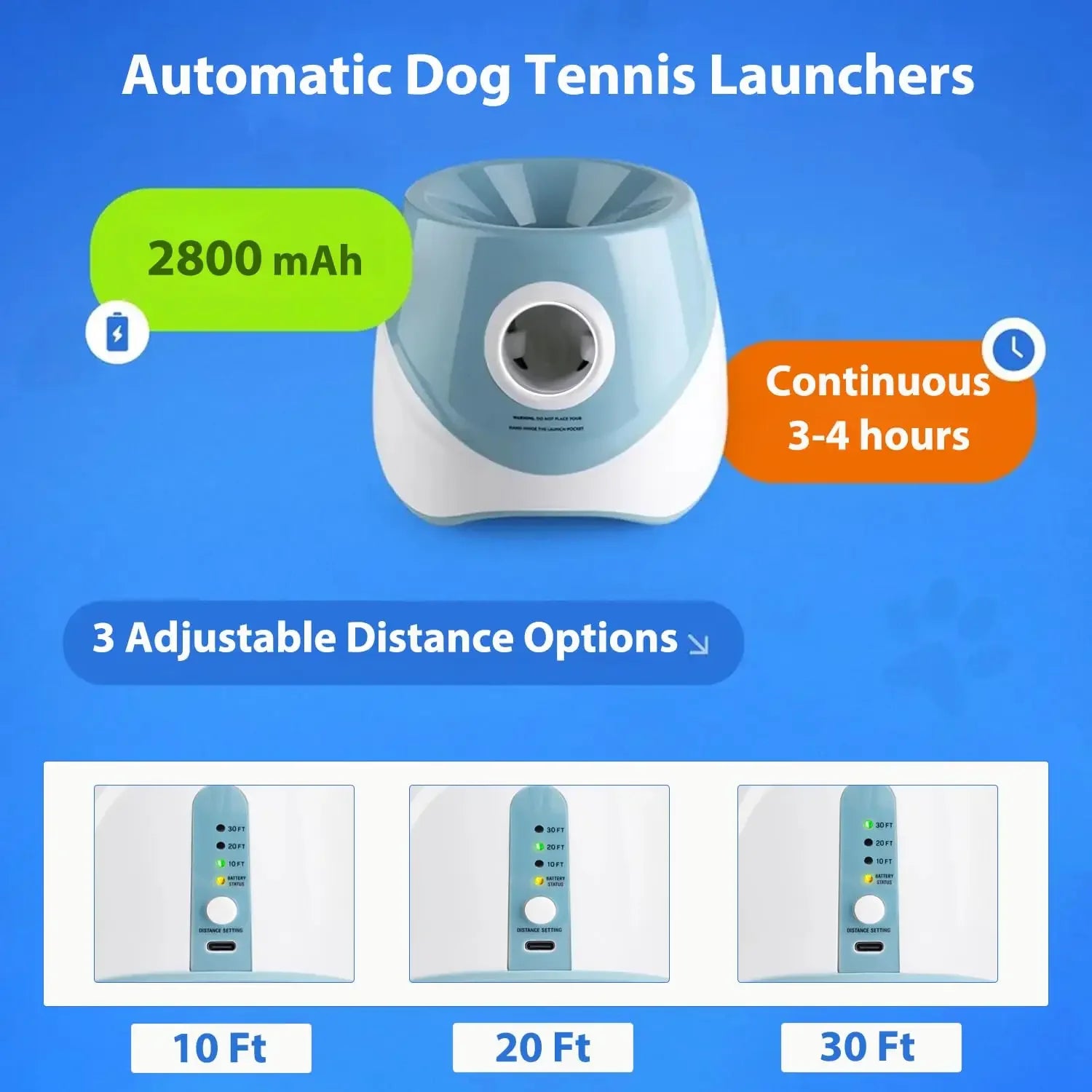 Dog Ball Launcher – Rechargeable Auto Fetch Toy