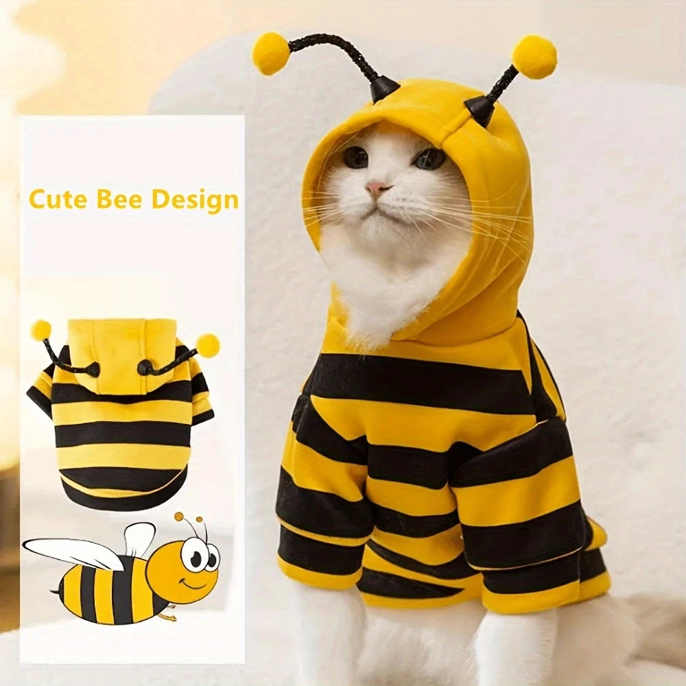 Bee Pet Puppy Coat Costume (Small/Med Dogs & Cats)