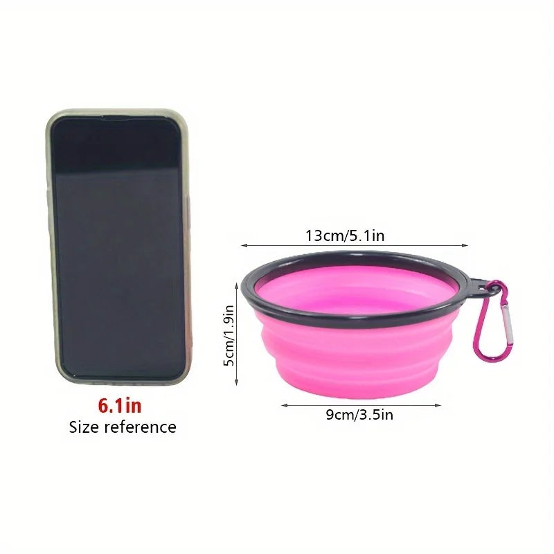Collapsible Silicone Travel Pet Bowl