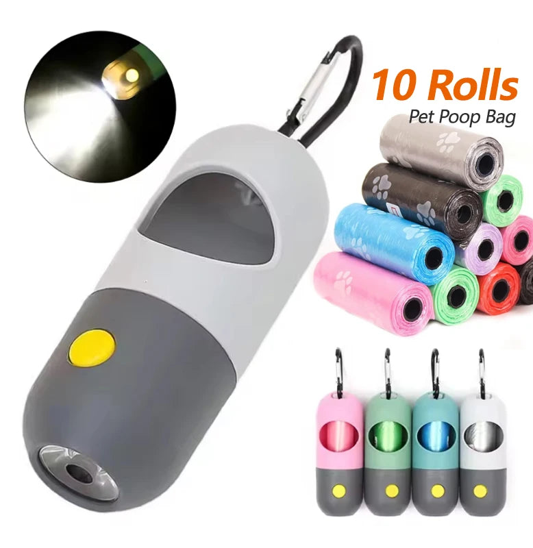 LED Dog Poop Bag Dispenser (10 Rolls)