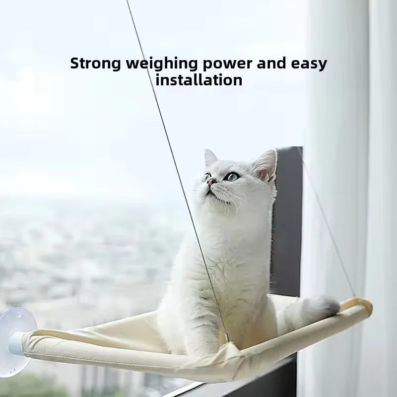 Window Hanging Cat Hammock Bed — Suction Cup Space-Saving Perch for All Seasons!