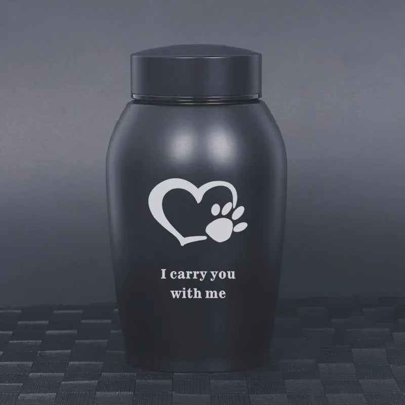 Stainless Steel Pet Memorial Urn (S-L, 4 Colors)