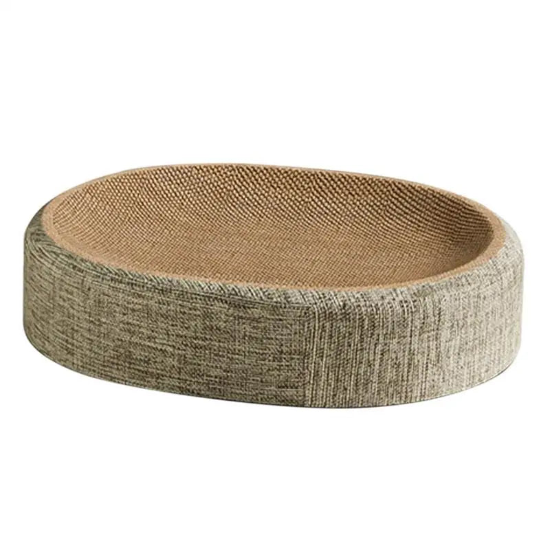 Oval Shape Cat Scratching Bed – Sisal Lounge Mat