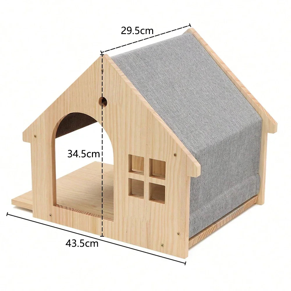 Wooden Cat Climbing Shelves (Wall Mounted)