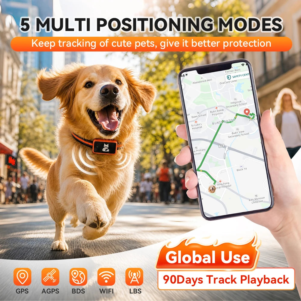 4G GPS Tracker Collar for Pets