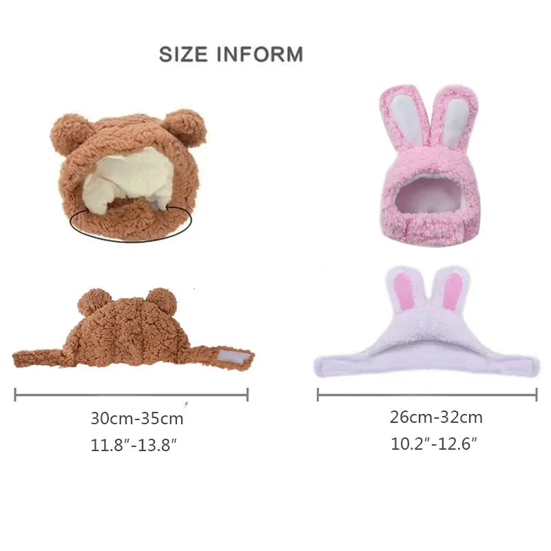 Cute Bear Hooded Pet Hat