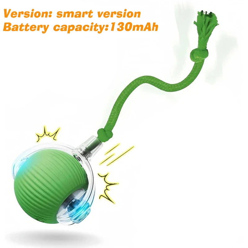 Rechargeable Interactive Dog Ball Toy — Auto-Rolling Fun for Bored Pups!
