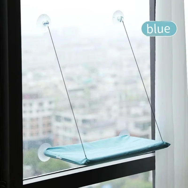 Window Hanging Cat Hammock Bed — Suction Cup Space-Saving Perch for All Seasons!