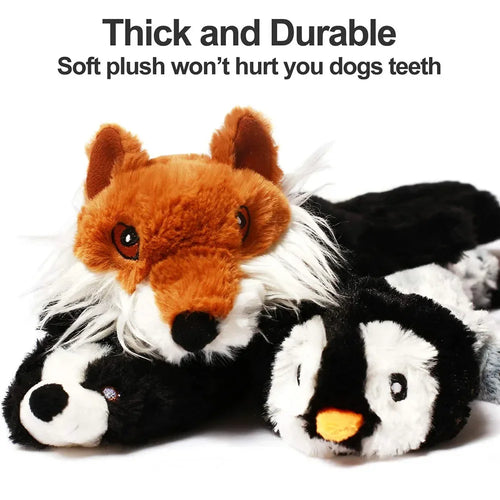 17.7 in Squeaky Animal Plush Dog Chew Toy