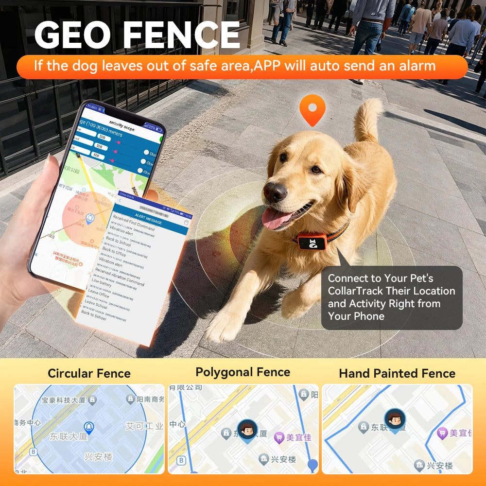 4G GPS Tracker Collar for Pets