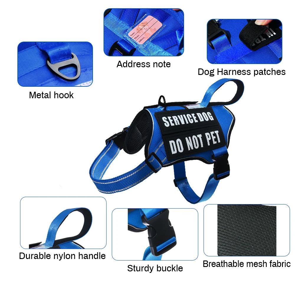 Nlyon No Pull Dog Harness with Patches