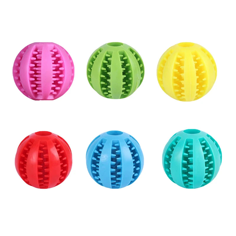 Indestructible Rubber Chew Ball for Dogs — Built for the Toughest Chewers!