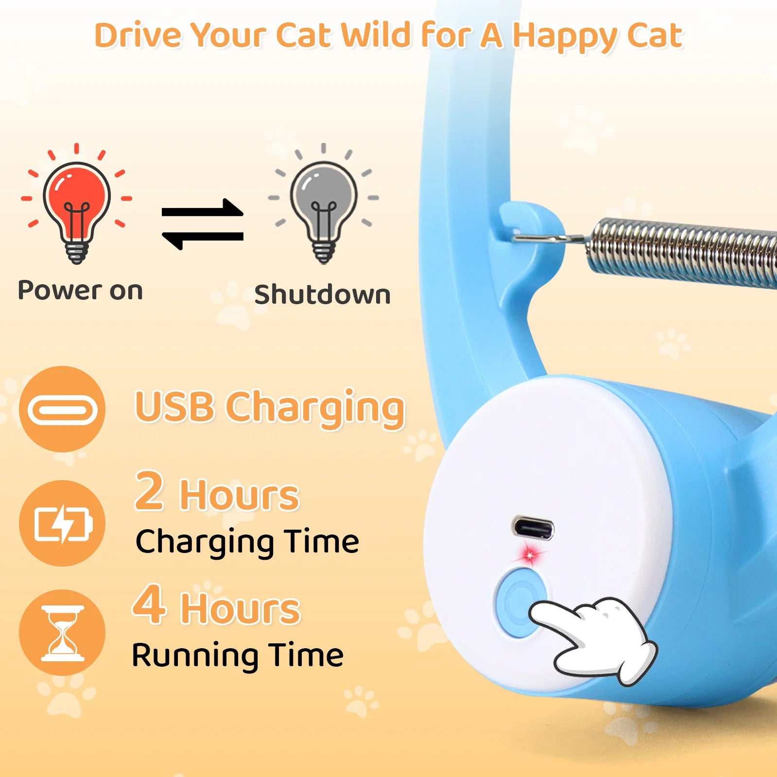Electric Automatic Cat Wand Toy