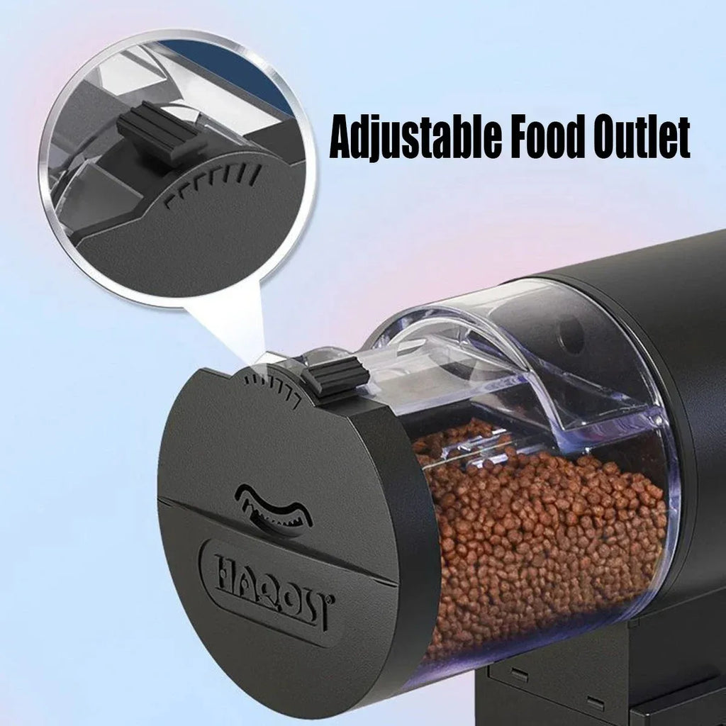 Automatic Fish Feeder With Timer — IP66 Waterproof | 100ml Auto Food Dispenser for Fish & Turtles