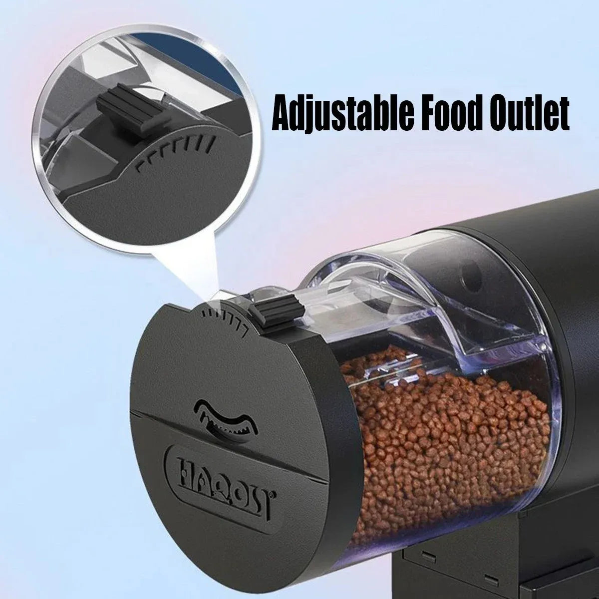 Automatic Fish Feeder With Timer — IP66 Waterproof | 100ml Auto Food Dispenser for Fish & Turtles