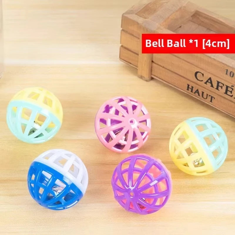 Cat Puzzle Feeder Box with Ball