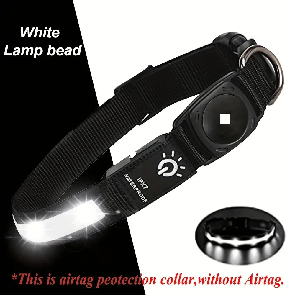 Apple AirTag LED Dog Collar by The Paw Prime