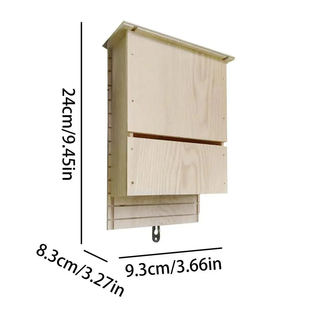 Outside Bat Habitat House – Reusable Wood Shelter