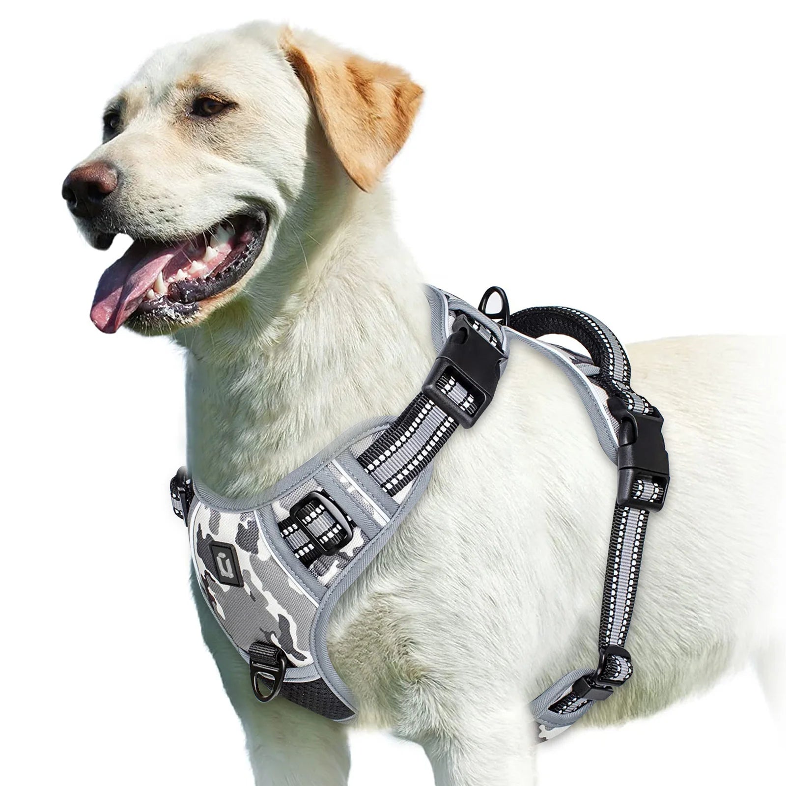 No-Pull Dog Harness — Adjustable Soft Padded Vest with Easy Control Handle!
