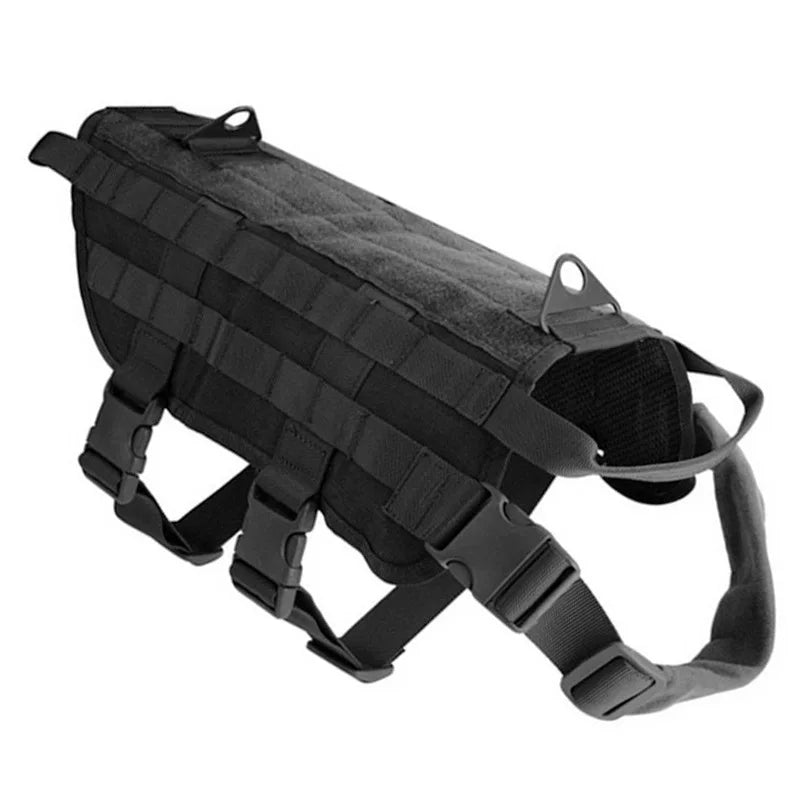 Camouflage Tactical Dog Harness & Training Vest — Built Tough for Adventure Pups!