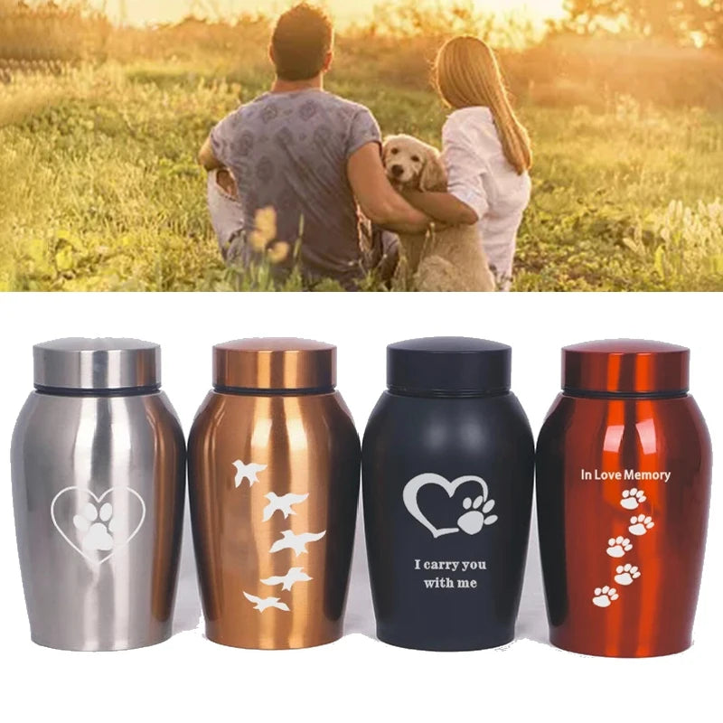 S-L Stainless Steel Pet Urn (4 Colors)