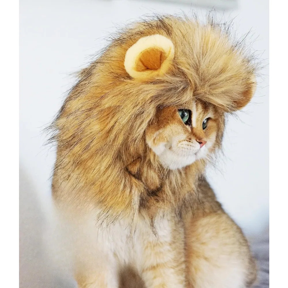 Lion Mane Wig for Cats & Small Dogs