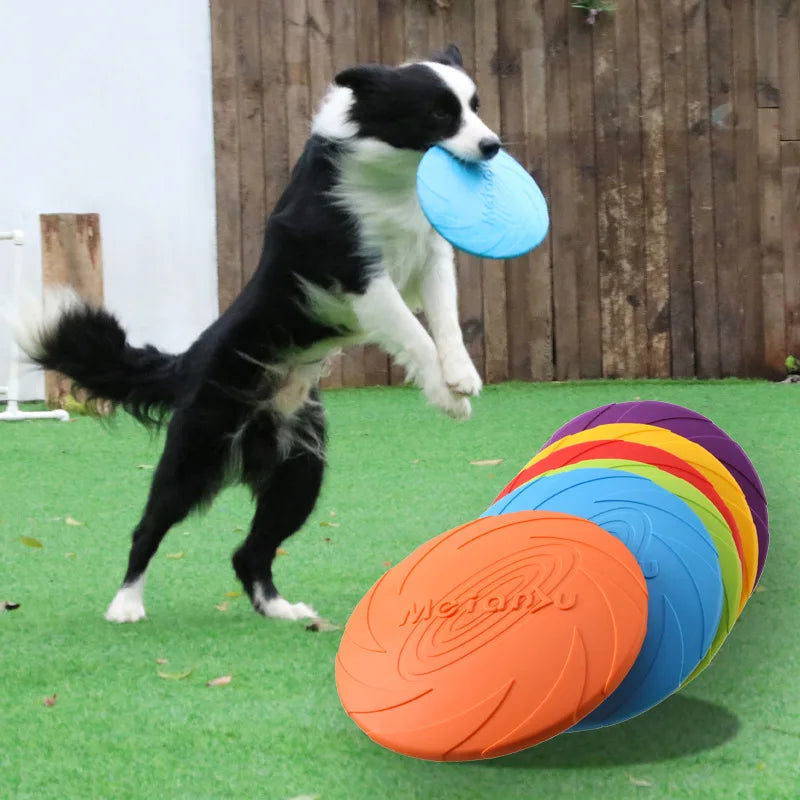 Bite-Resistant Flying Disc Dog Toy — Multifunction Outdoor Training & Interactive Play for Dogs!