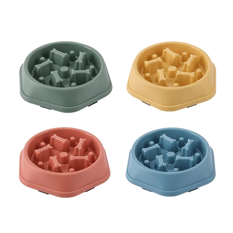 Anti-Choke Slow Feeder Bowl for Dogs & Cats — Non-Slip, Thickened & Available in Fun Colors!