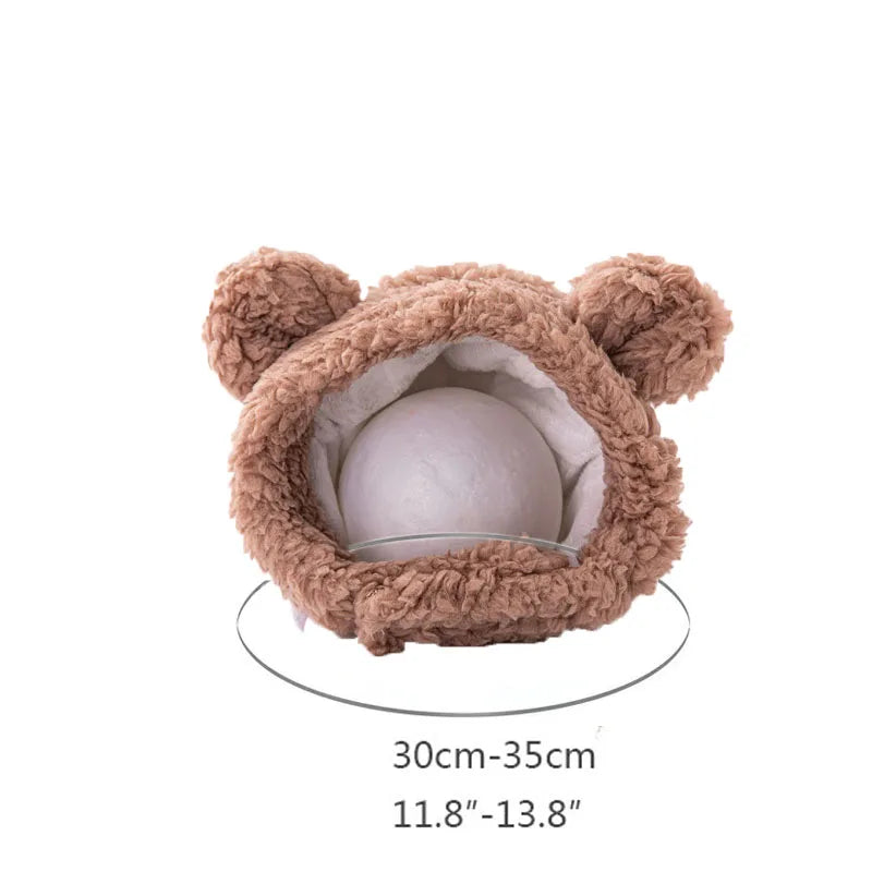 Cute Bear Hooded Pet Hat for Cats & Small Dogs