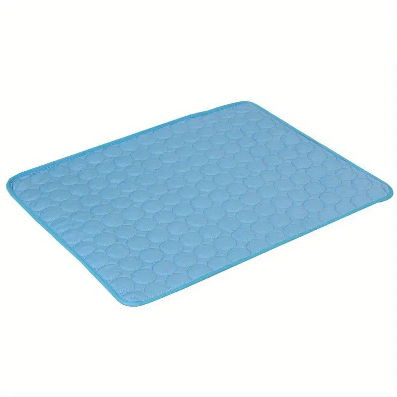 Summer Pet Cooling Mat — Ice Silk Breathable Sleeping Pad for Dogs & Cats!