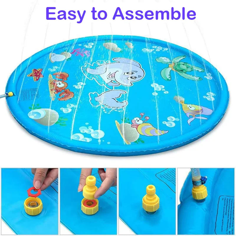 Thickened Water Play Mat – Dolphin Theme