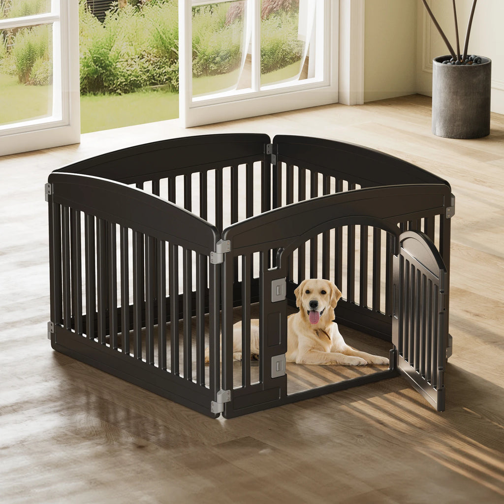 JHK 6-Panel Plastic Dog Playpen (24 in)