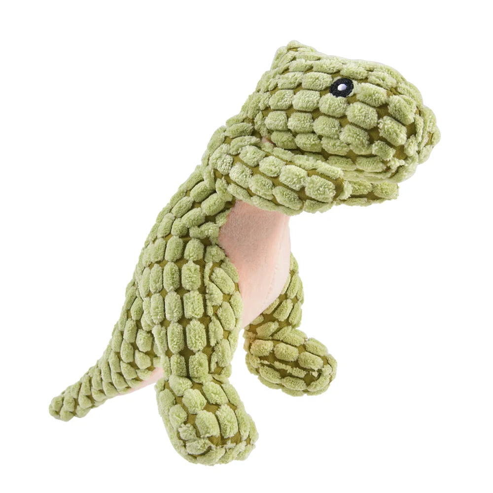 Plush Dinosaur Chew Toy for Small Dogs — Squeaky, Snuggly & Dino-mite Fun!
