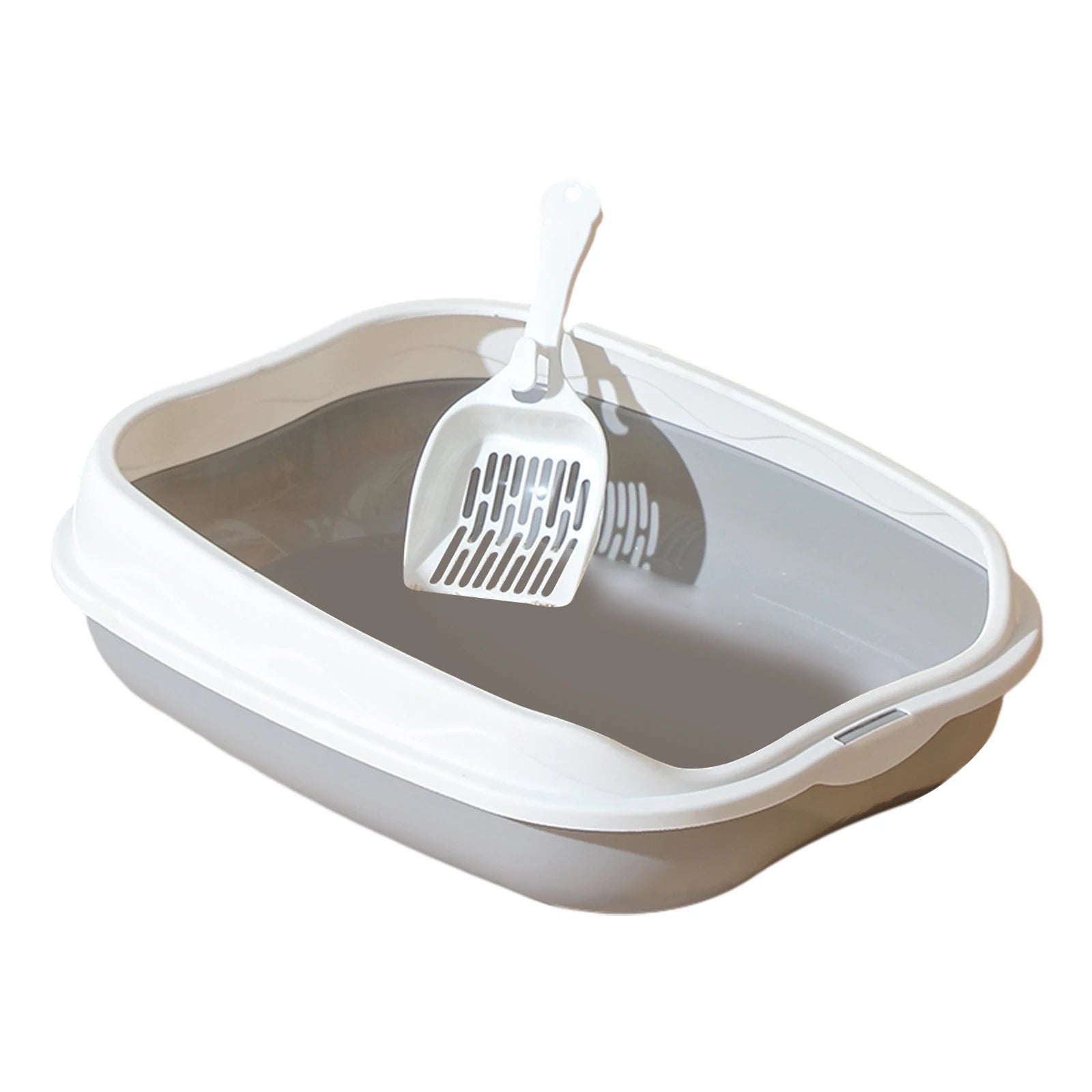 Semi-enclosed Cat Litter Box with Large Space