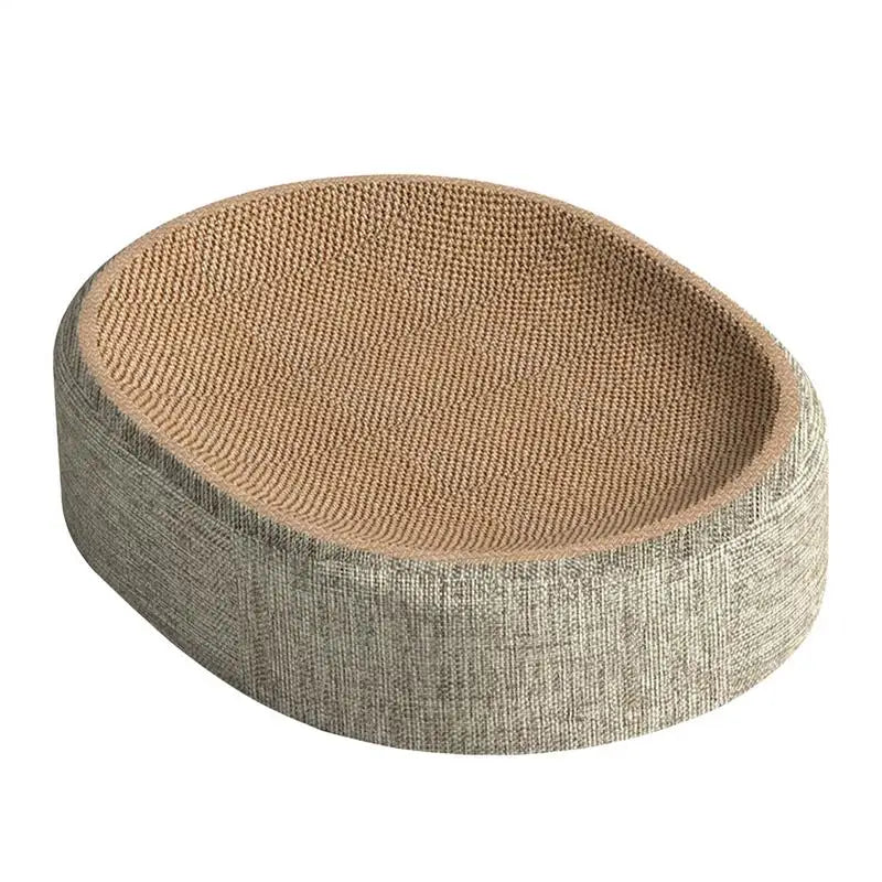Oval Shape Cat Scratching Bed – Sisal Lounge Mat