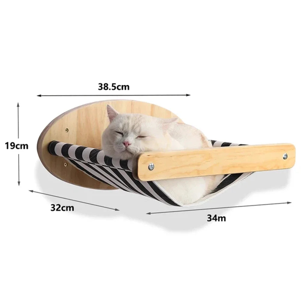 Wooden Cat Climbing Shelves (Wall Mounted)