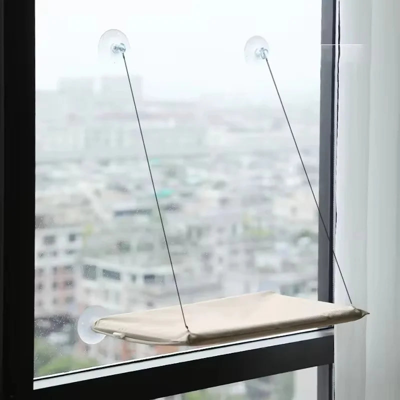 Window Hanging Cat Hammock Bed — Suction Cup Space-Saving Perch for All Seasons!
