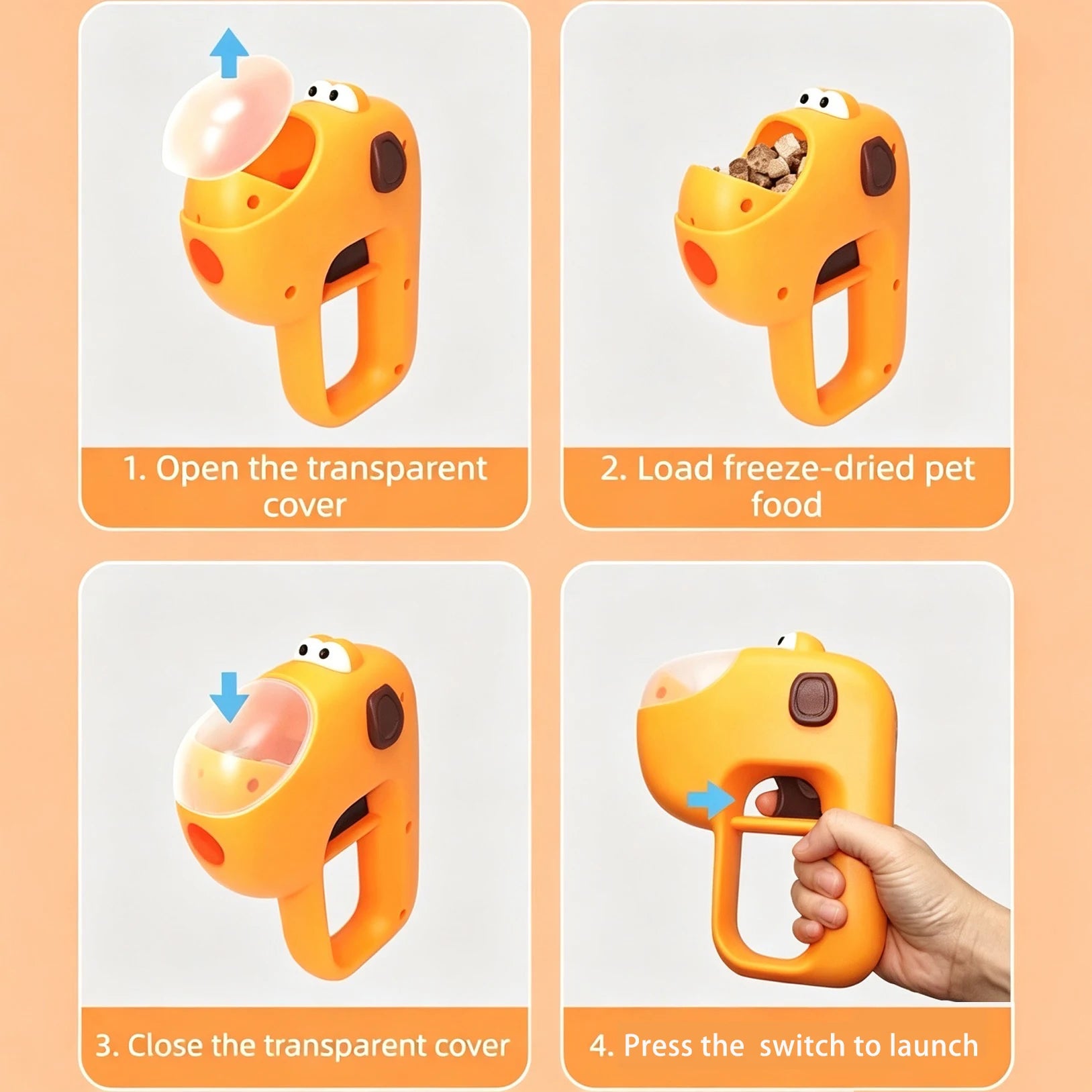 Interactive Dog Treat Launcher