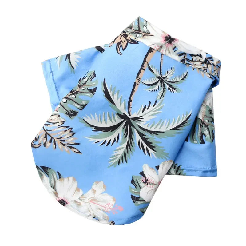 Hawaiian Style Chiffon Dog Shirt